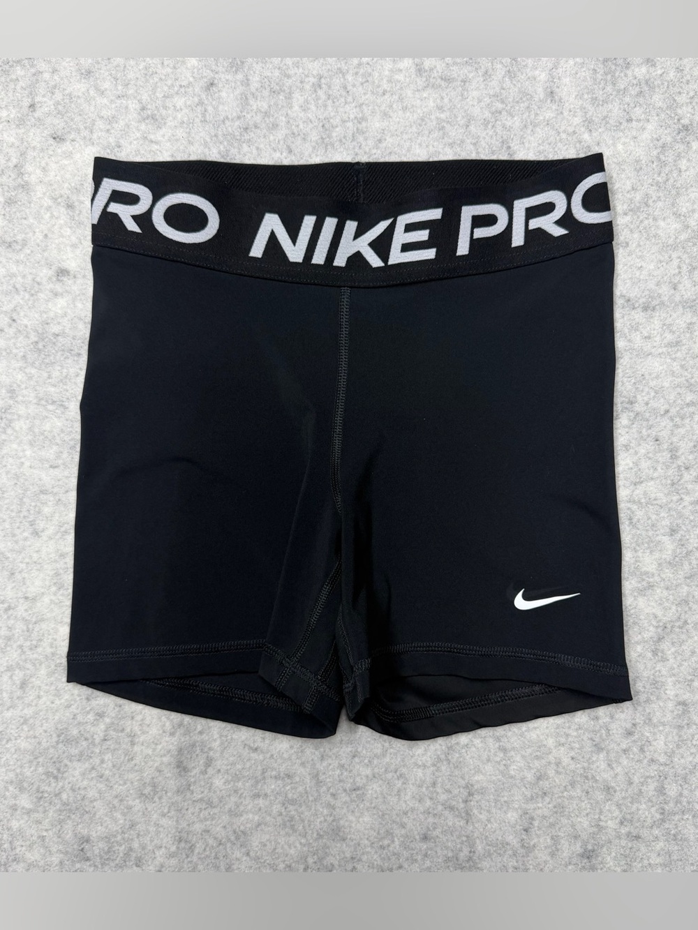 Nike Pro Women's Mid-Rise Shorts Tights Black Dri-FIT Spandex Sz S CZ9831-010